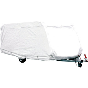  MRWiZMS Bache de Protection Camping Car, Bache Caravane, 420D  Silver Oxford Cloth résistant aux UV, à l'eau et à la poussière, Housse  Universelle pour Caravane (L800 x W300cm(L314 x W118in))