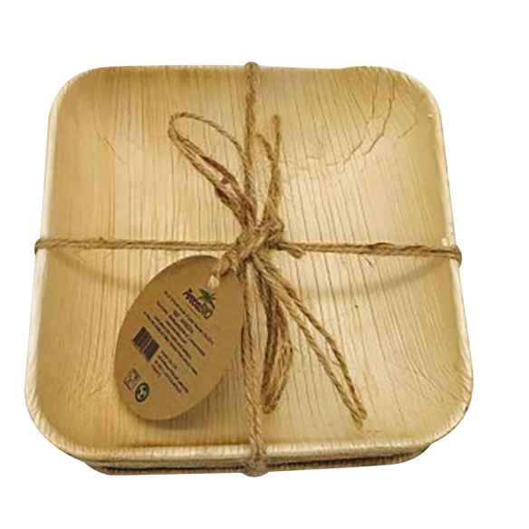 Lot de 10 bols carrés réutilisables ArecaBIO RG-915538