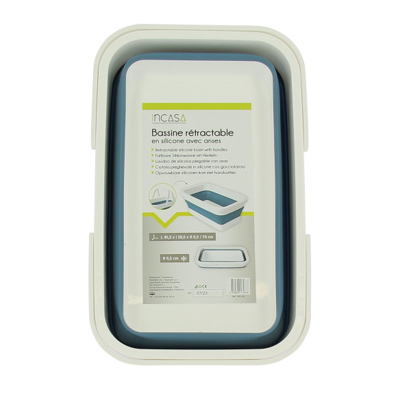 Bassine rétractable avec anses Incasa RG-912301