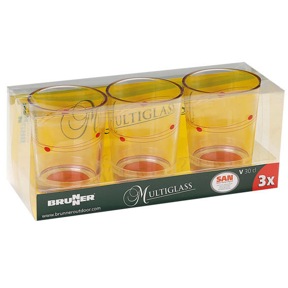 Pack de 4 verres de table Cosmic en matière SAN pour  RG-911560