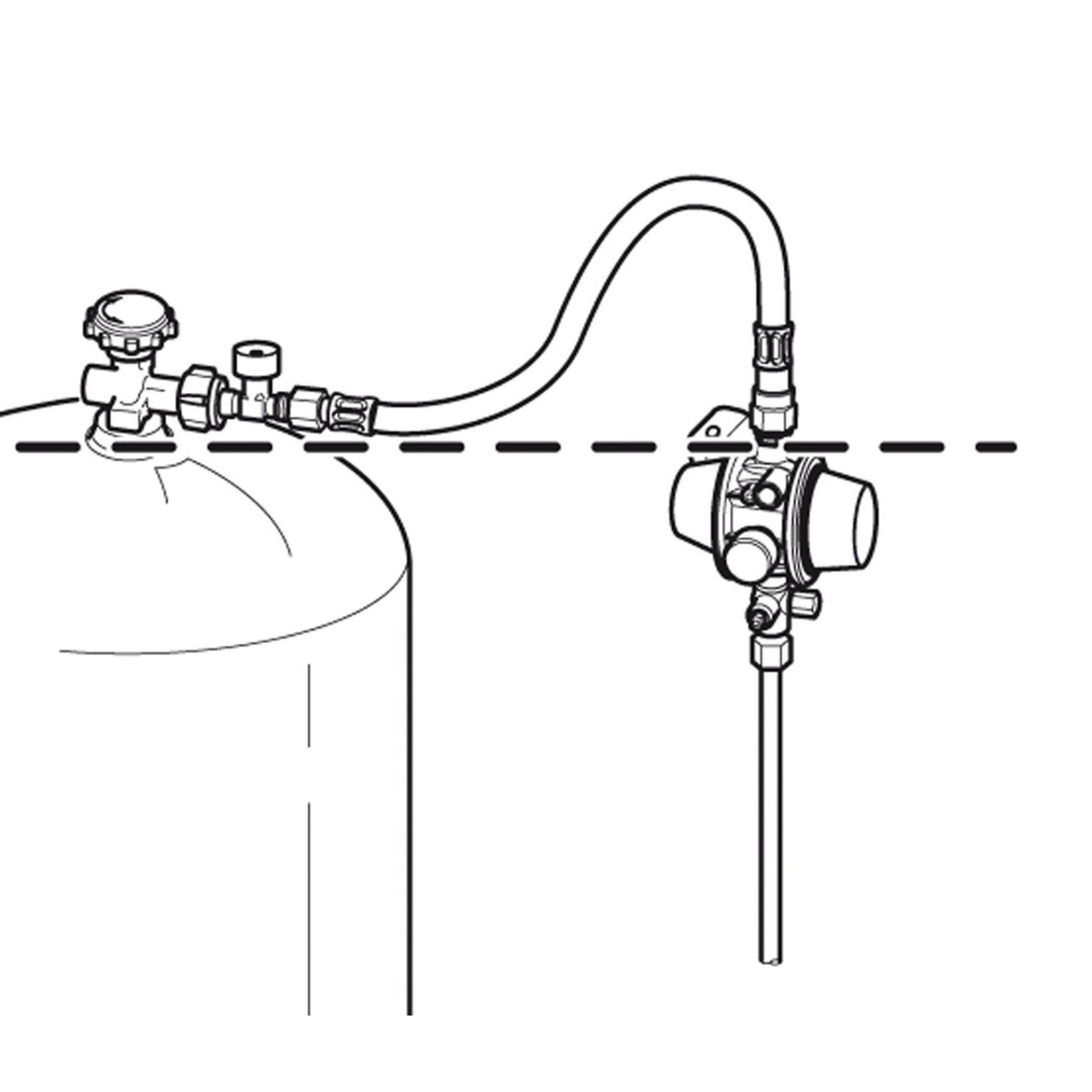 Lyre à gaz SECUMOTION TRUMA G8 45cm - Belgique, Espagne, GB , NL