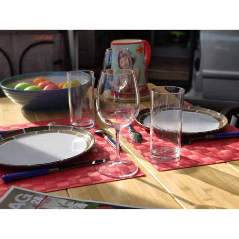 Lot de 6 verres à vin dégustation Incasa RG-918407