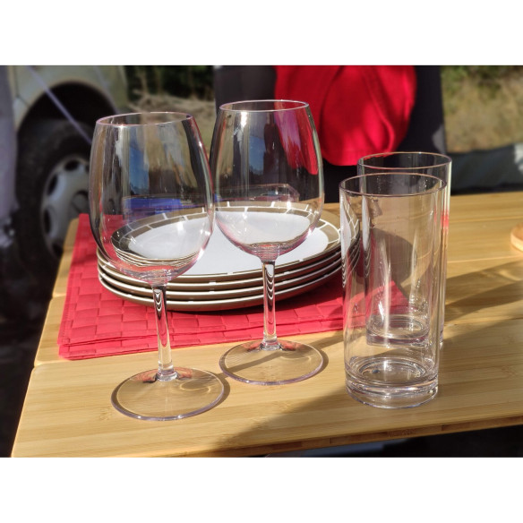 Lot de 6 verres à vin dégustation Incasa RG-918407
