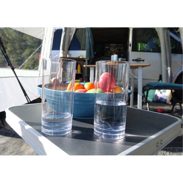 Lot de 2 grands verres à eau Incasa RG-918438