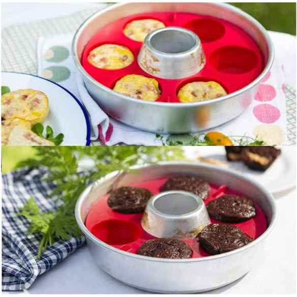 Moule à muffins en silicone pour four Omnia RG-914557