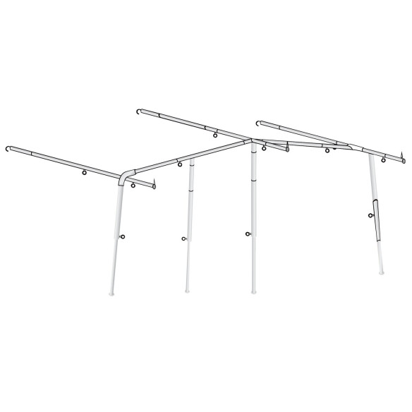 Barre faitière pour toit d'auvent  RG-297221