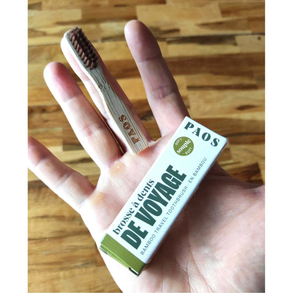 Brosse à dents de voyage en bambou PAOS RG-314737