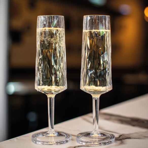 Lot de 2 flûtes à champagne 180 ml Koziol RG-918430