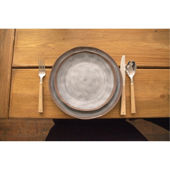 Pack de vaisselle en mélamine Halo Gris et - Bo-camp RG-916552