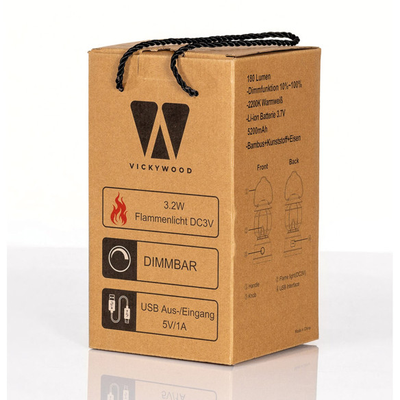 Lanterne de camping Woody VickyWood RG-791459