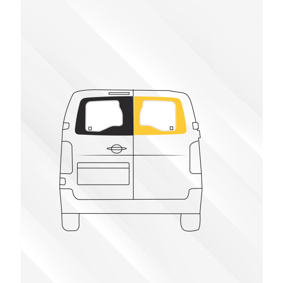 Fixe porte arrière droite (L1/L2/L3) Conversion Van RG-681631