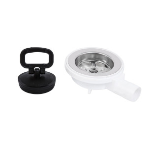 Bonde 90° en acier inoxydable avec bouchon Navy Load RG-428490