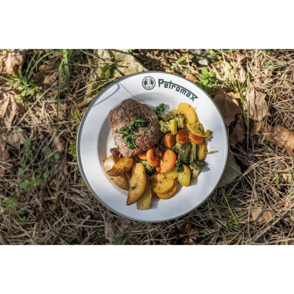 Lot de 2 assiettes en émail Petromax RG-916509