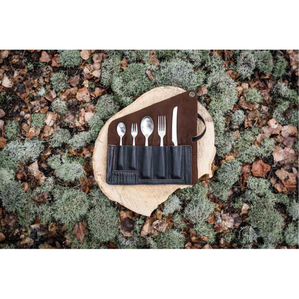 Pochette à couverts en cuir Petromax RG-916560