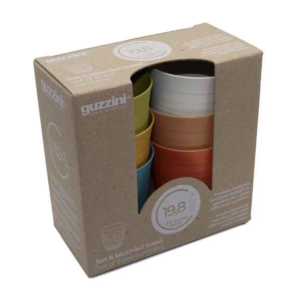 Lot de 6 gobelets bas Tierra Guzzini RG-917566