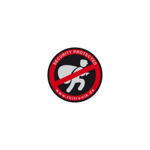 Autocollant d’avertissement security Thitronik RG-427390